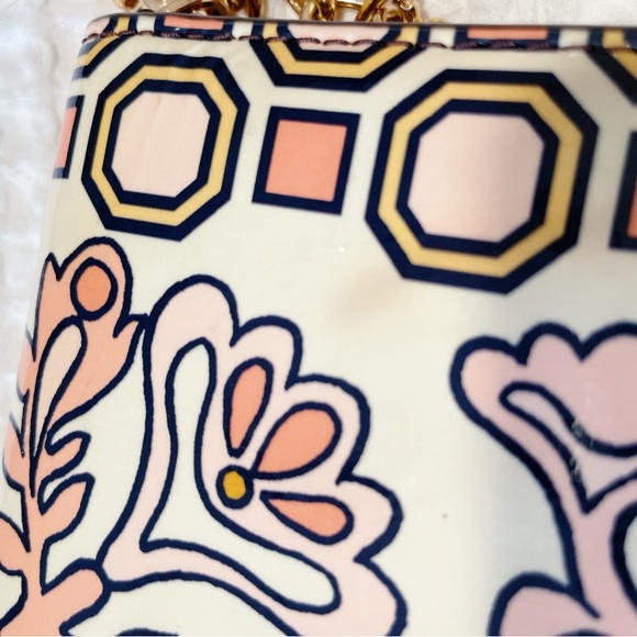 Tory Burch Hicks Garden Chain Wallet Crossbody Clutch - Picture 9 of 12